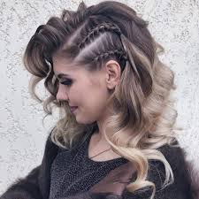 Faux hawk for long hair. 18 Gorgeous Viking Hairstyles For Girls