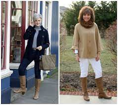4 Cute Casual Winter Outfit Ideas For Older Womens Fashion Over 60 Fashion Older Women Fashion