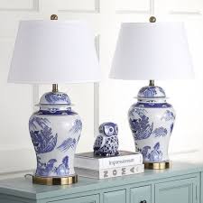 44 Amazing Living Room Decor Ideas With Ginger Jar Lamps Trendehouse Ginger Jar Lamp Blue And White Lamp Jar Table Lamp