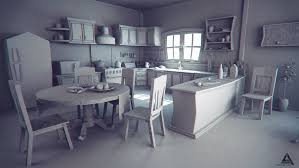 Cartoon Kitchen Wip By Ahmadturk Kitchen Cartoon Environment Concept Art Environment Design