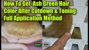 Lemon juice and tomato juice are both effective treatments for removing green discoloration associated with copper buildup and exposure to chlorine. How To Get Ash Green And Blonde Color After Cutdown With Toning Class 4 Complete Youtube