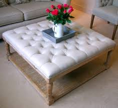 Humblenest famers market tufted linen cushion baluster leg coffee table ottoman. So Pretty Upholstered Coffee Table Delicious Upholstered Coffee Tables Fabric Coffee Table