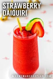 Strawberry Daiquiri With Just Four Simple Ingredients You Can Skip The Mix And Make Fresh Straw Strawberry Daiquiri Recipe Strawberry Daiquiri Daiquiri Recipe