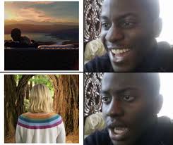 I'm Chidi and Eleanore is my husband watching me play BG3 for a month  straight during the winter.