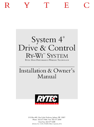 Rytec System 4 Installation Owner S Manual Pdf Download Manualslib