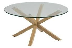 Buy coffee tables and get the best deals at the lowest prices on ebay! Striking Modern Elegant Scandi Round Glass Oak Look Coffee Table Heaven Actona Ebay