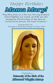 Birthday Card For Mother Mary Happy Birthday To You Happy Birthday To You World Day Of Prayer Happy Birthday Mama Mary Blessed Mother