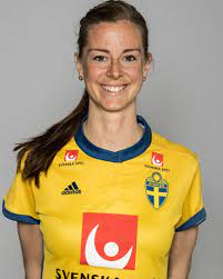 When playing against sweden, the french defenders, laura georges and wendie renard, speak in french creole to prevent lotta schelin (olympique. Lotta Schelin