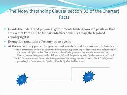 Horwath and other opposition politicians have criticized the government for using the notwithstanding clause to push through the legislation. Canadian Bill Of Rights Ppt Download