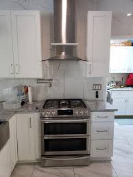 Why don't kitchen cabinets go to the ceiling? Reviews For Zline Kitchen And Bath 9 Ft To 10 Ft Ceiling Adjustable 1 Piece Chimney Extension Kit 1pcext 455 476 477 667 697 The Home Depot