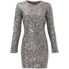 Rental Slate Willow Silver Aileen Dress 50 Liked On Polyvore Featuring Dresses Vesti Long Sleeve Mesh Dress Silver Long Sleeve Dress Short Silver Dress