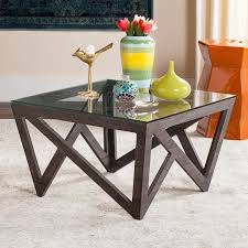 A distinctive choice for your living room. Safavieh Contemporary Glass Top Coffee Table