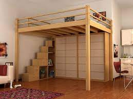 Cama Alta De Madeira Colecao Yen By Cinius Loft Bed Plans Loft Bed Frame Diy Loft Bed