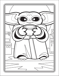 Here we have coloring pages of baby yoda from the mandalorian that are free and downloadable. The Unofficial Baby Yoda Coloring Book