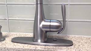 Long time use the bottom of moen kitchen faucet will be trouble. Moen Haysfield Faucet Leak Youtube