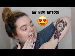 Nice red roses and hand mirror tattoo design. My New Broken Mirror Tattoo Youtube