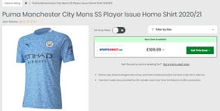 R egular fit with a slightly looser cut than the version worn by players on the pitch. Man City News The 2020 21 Manchester City Home Shirt Has Facebook