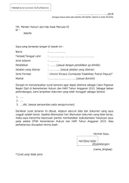 Surat lamaran kerja merupakan sebuah dokumen yang dikirim oleh seorang pencari kerja untuk melamar pekerjaan di sebuah perusahaan. Contoh Surat Lamaran Dan Pernyataan Cpns Kemenkumham 2019 Sekali