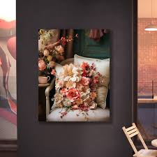 Tablou Canvas - Room with Flowers – The Print Studio