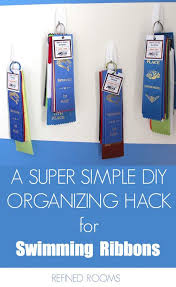 Organizing Swim Ribbons An Easy Diy Solution