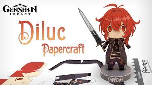 ↑ diluc, character story 4 ↑ kaeya, vision story ↑ tartaglia, delusion story ↑ genshin impact manga, chapter 7: Genshin Impact Diluc Ragnvindr Papercraft Paperized Crafts