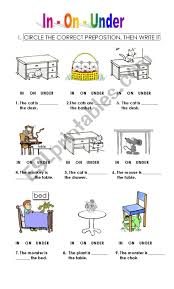 prepositions for kids esl worksheet by pepapelaez