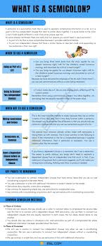 A semicolon isn't the only thing that can link two independent clauses. Semicolon When To Use A Semicolon In English 7esl