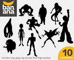 Sale Ben10 Silhouettes Png Jpg Svg Eps Files High Resolution Etsy Silhouette Png Silhouette Svg