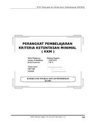 Karena itu, kkm hendaknya ditetapkan di awal setiap tahun pelajaran. Doc Kkm Bahasa Inggris Smp Mts Eko Murdiyanto Academia Edu