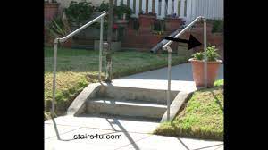The metal osha stairs are easy to adjust as needed. The Cheapest Exterior Stair Handrail Money Saving Ideas Youtube