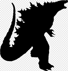 Godzilla 2019 Silhouette V2 Png Silhouette Drawing Godzilla Godzilla Party