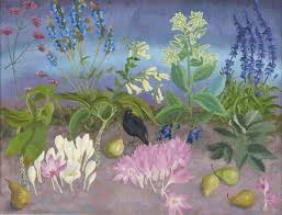Cedric Morris Flowers Blackbird And Flowers By Cedric Lockwood Morris 1952 Flower Painting Flower Art Painting