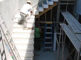 Concrete steps are commonly used to create a walkway to a home, but floating concrete steps added a little extra feature while we were committing to pouring all this concrete. Floating Concrete Stairs The Concrete Network