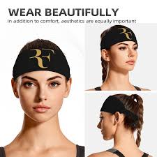 RF Roger Federer Logo Headband Caminhadas Moda Unissex Headwear
