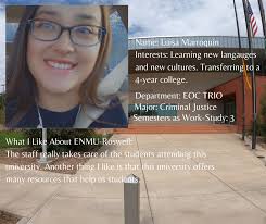 It's Work-study Wednesday! ENMU-Roswell appreciates all of our student  employees who contribute so much to the ENMU-Roswell experience. This week  we recognize one of our TRiO work-studies, Luisa Marroquin. Thank you Luisa!