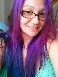 Lusty Lavender And Blue Envy Splat Dye Hair Dyed Hair Hair Styles