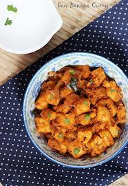 Raw Banana Masala Curry Recipe Curry Recipes Raw Banana Easy Paneer Recipes