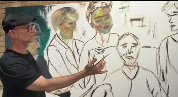 Venezia, la pittura dal vivo di Angelo Pregoni racconta la cura