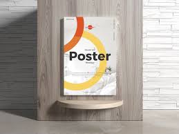 Poster On Wooden Wall Free Psd Mockup In 2020 Wooden Walls Free Mockup Poster Mockup