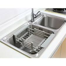 Understand kitchen sink installation types. Kitchen Dining Bar Kitchen Storage Organization 2019 Rack Drain Basket Stainless Steel Telescopic Sink Dish Drainers For Kitchen