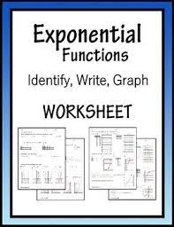 Exponential Functions Algebra Worksheet Exponential Functions Algebra Worksheets Functions Algebra