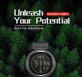 North Edge C-NEXUS Men's Outdoor Sports Watch | Carbon Fiber Case · Co