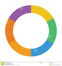 Donut Chart Icon Flat Color Vector Illustration Stock Vector
