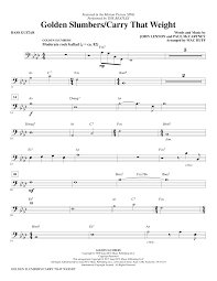 Jennifer Hudson Golden Slumbers Carry That Weight Arr Mac Huff Bass Sheet Music Notes Printable Pop Score Choir Instrumental Pak Pdf Download 367265