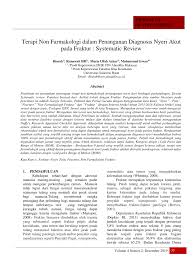 Ida ayu brahmasari dan agus suprayetno) 1. Pdf Terapi Non Farmakologi Dalam Penanganan Diagnosis Nyeri Pada Fraktur Systematic Review