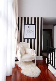 Black And White Interior House Design Black White Stripes Home White Interior Home Deco
