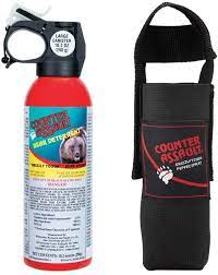 Amazon Com Counter Assault Epa Certified Maximum Strength Distance Bear Repellent Spray Hottest Formula Allowed By Law Night Glow Locator Tactical Holster Included 10 2 Oz Bear Protection Sports Outdoors