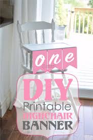 printable diy pink one highchair banner baby girl first etsy birthday highchair high chair banner baby 1st birthday