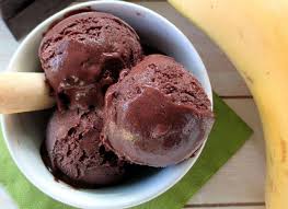 Glace A La Banane Et Chocolat Ww Glace Banane Recette Banane Et Recette Glace