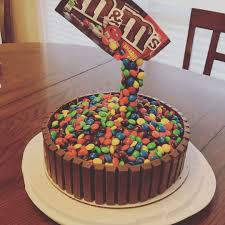 My First Attempt At An M M Anti Gravity Cake Gravity Cake Anti Gravity Cake Cake Decorating
